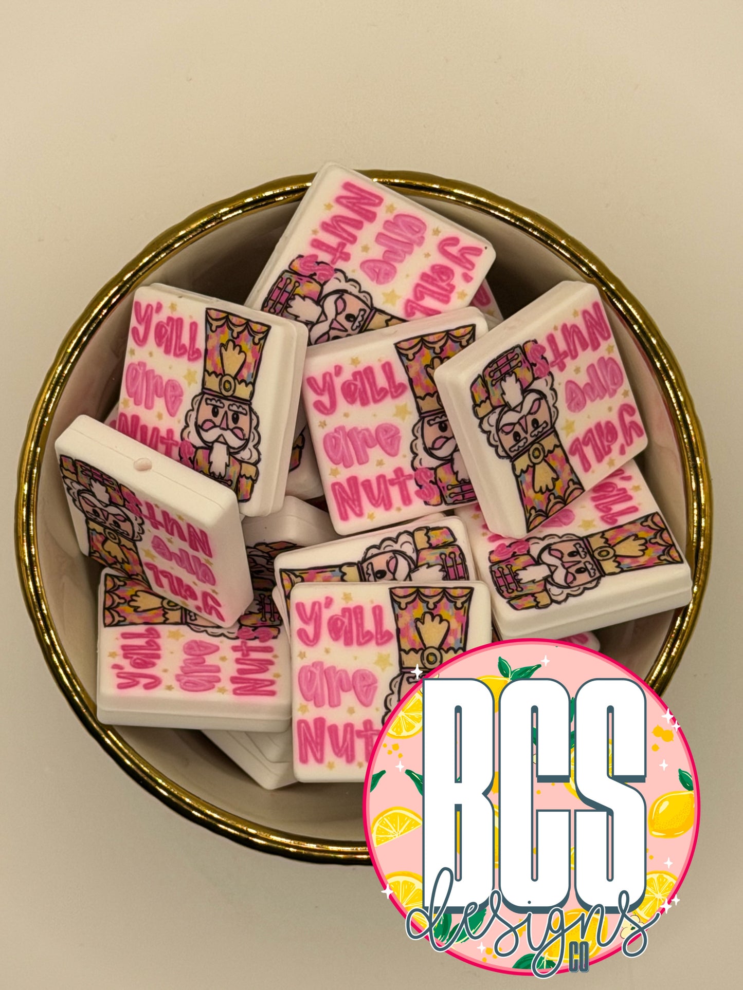 Y'all Are Nuts Focal Bead