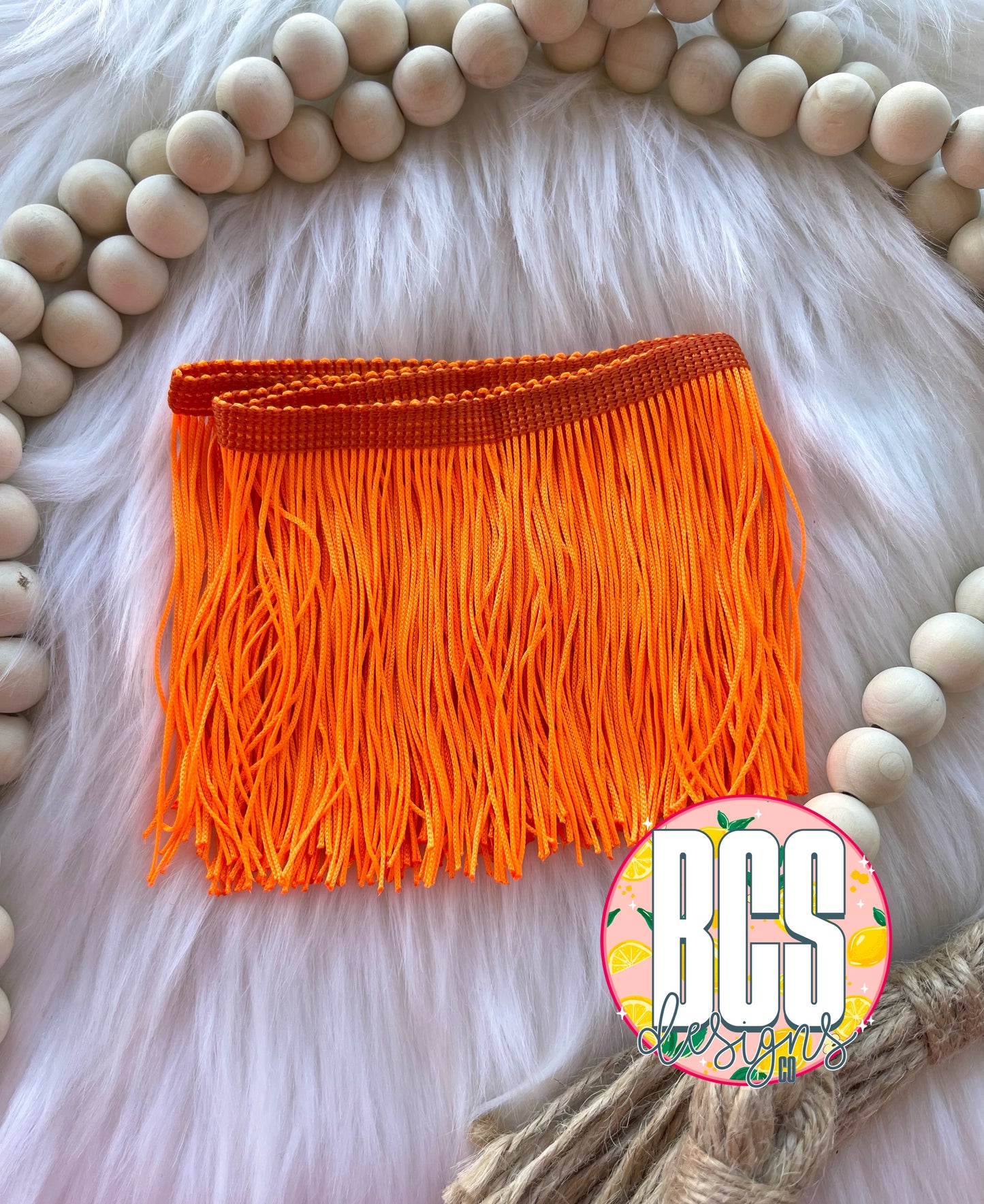 Neon Orange Fringe