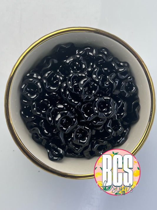 Black 15mm Wavy Spacers (10 Pack)