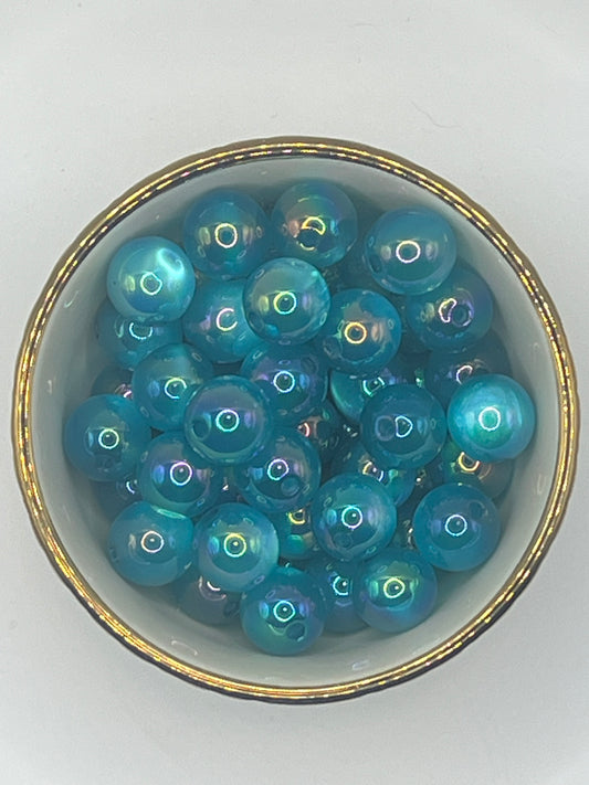Bright Blue UV Acrylic Bead (Sold Individually)