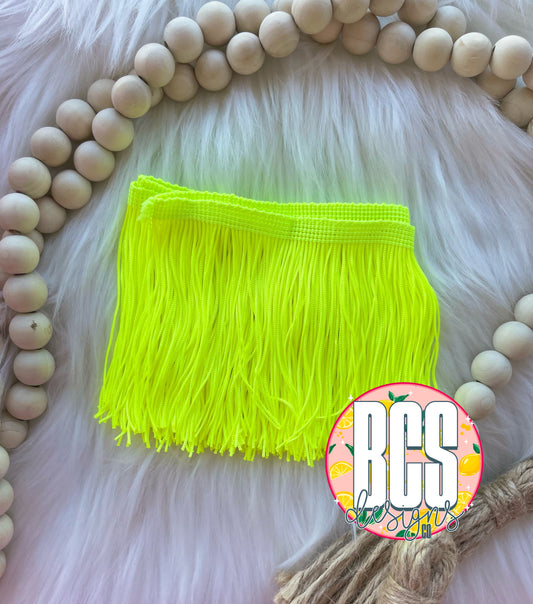 Neon Yellow Fringe