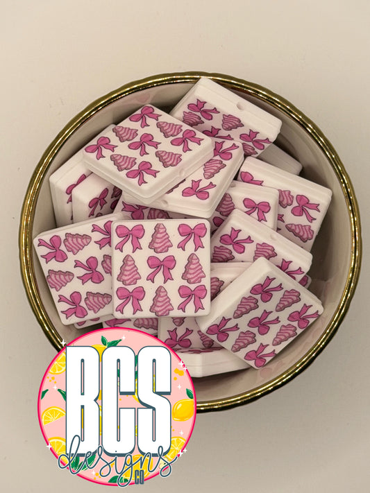 Pinkmas Debbie Focal Bead