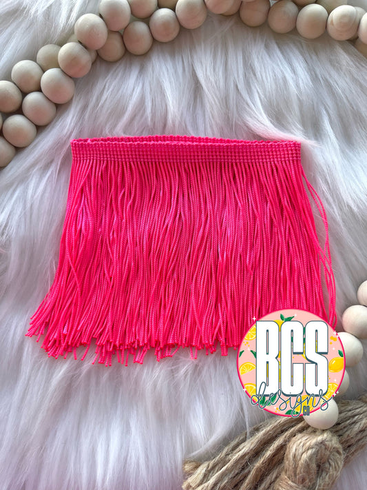 4inch Neon Pink Fringe