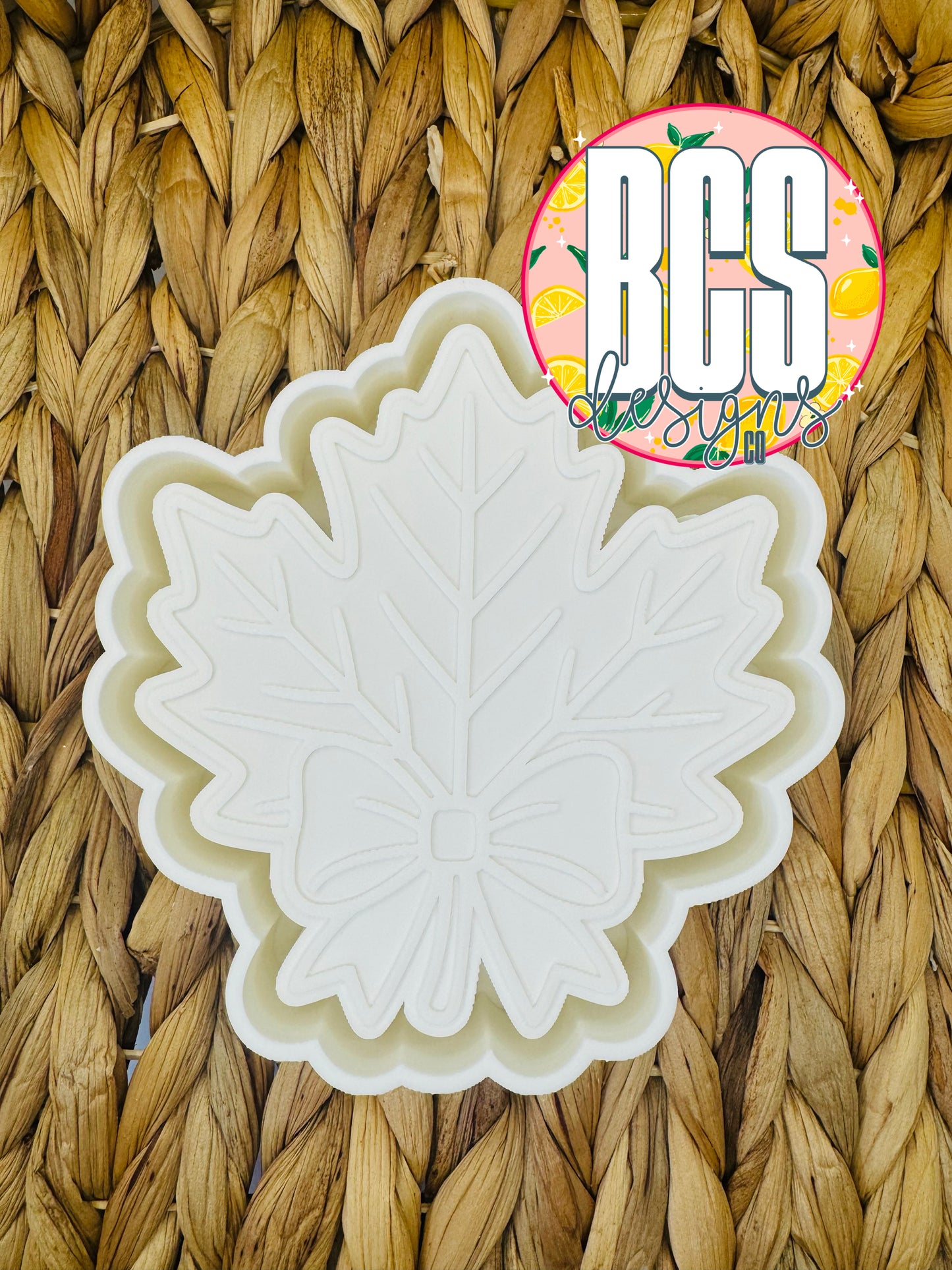 Leaf W/Bow Freshie Mold - BCS EXCLUSIVE