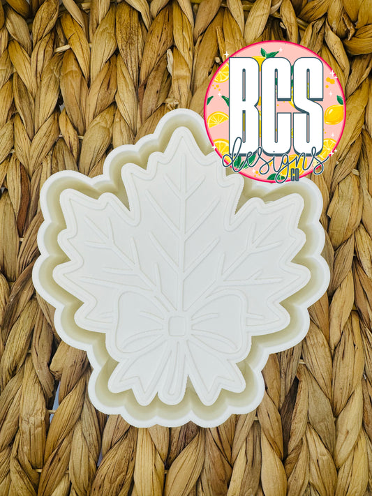 Leaf W/Bow Freshie Mold - BCS EXCLUSIVE