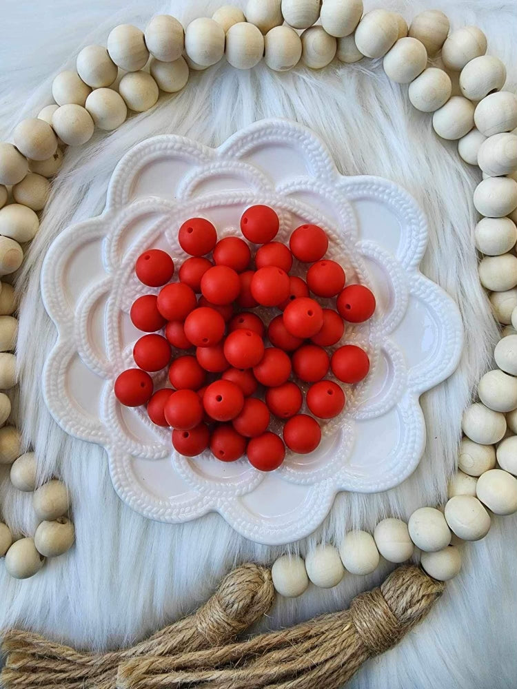 Cherry Pie15mm Silicone bead