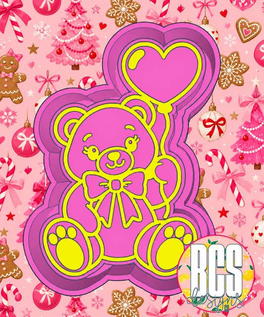 Bear W/ Balloon Freshie Mold