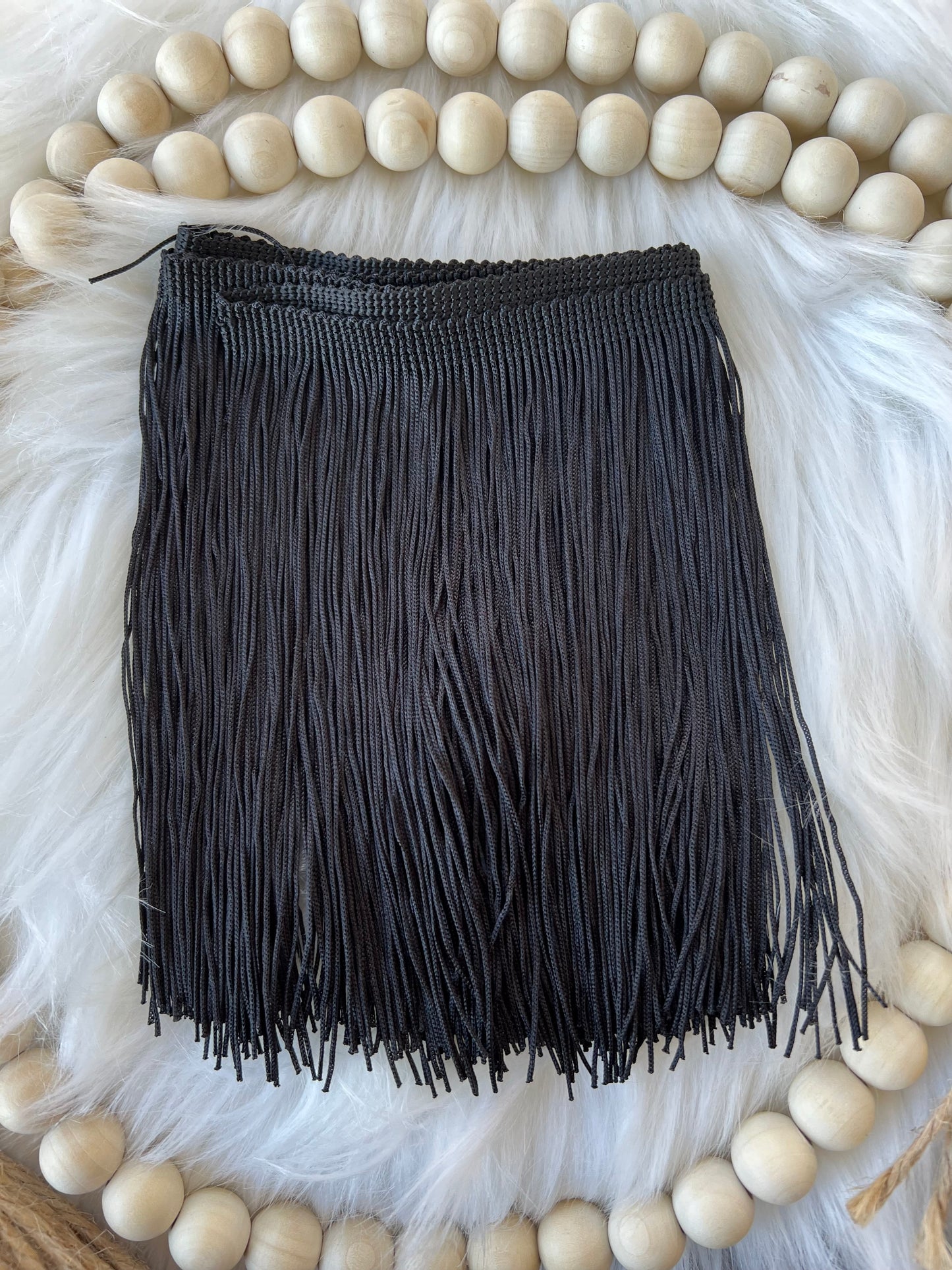 4 inch onyx Fringe