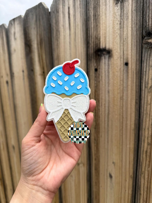 Ice Cream W/ Bow Freshie Mold- BCS EXCLUSIVE