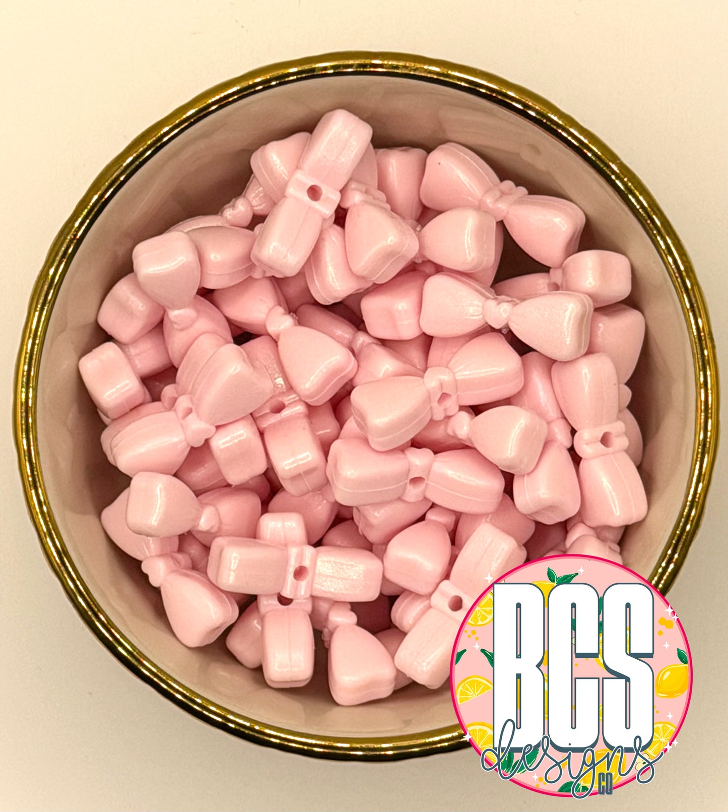 Cherry Blossom OPAL Cutie Bow Focal Bead BCS EXCLUSIVE