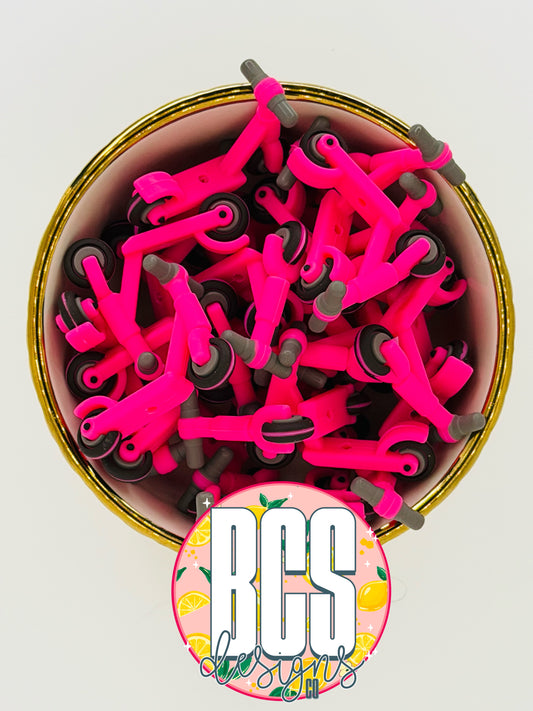 3D Scooter Focal Bead BCS EXCLUSIVE - Pinkalicious