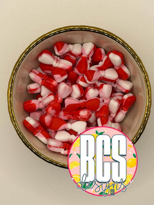 Holiday Swirl Cutie Bow Focal Bead BCS EXCLUSIVE