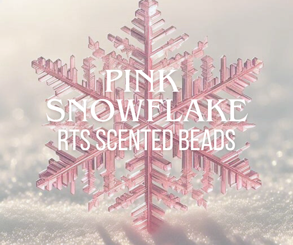 RTS Pink Snowflake Scented Beads