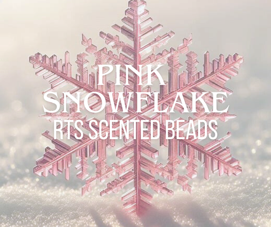 RTS Pink Snowflake Scented Beads