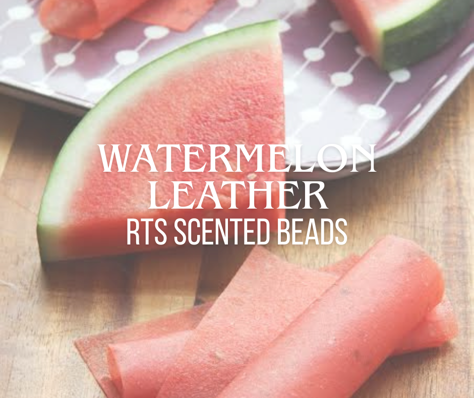 RTS Watermelon Leather Scented Beads