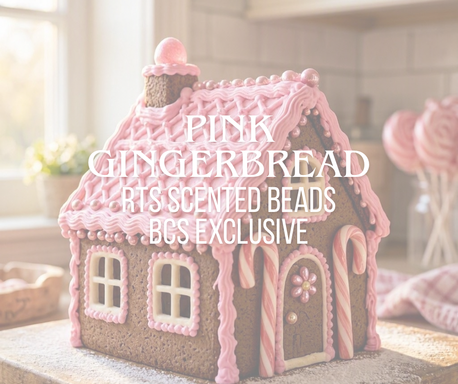 RTS Pink Gingerbread Scented Beads