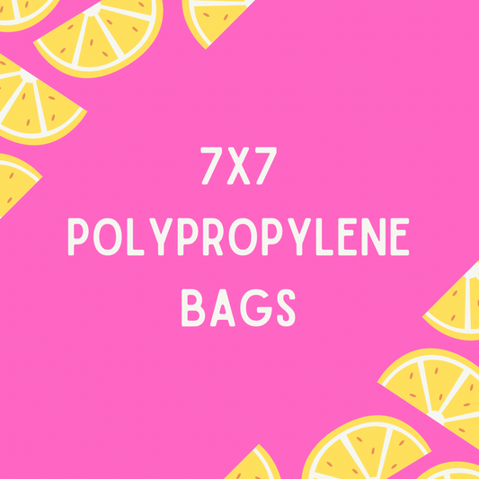 7x7 Polypropylene Bags- 100 count