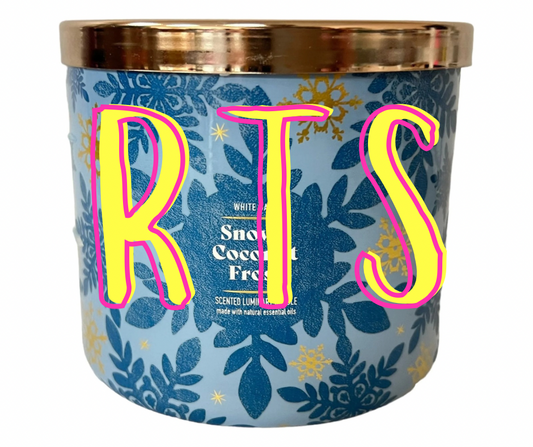 RTS Snowy Coconut Frost Scented Beads