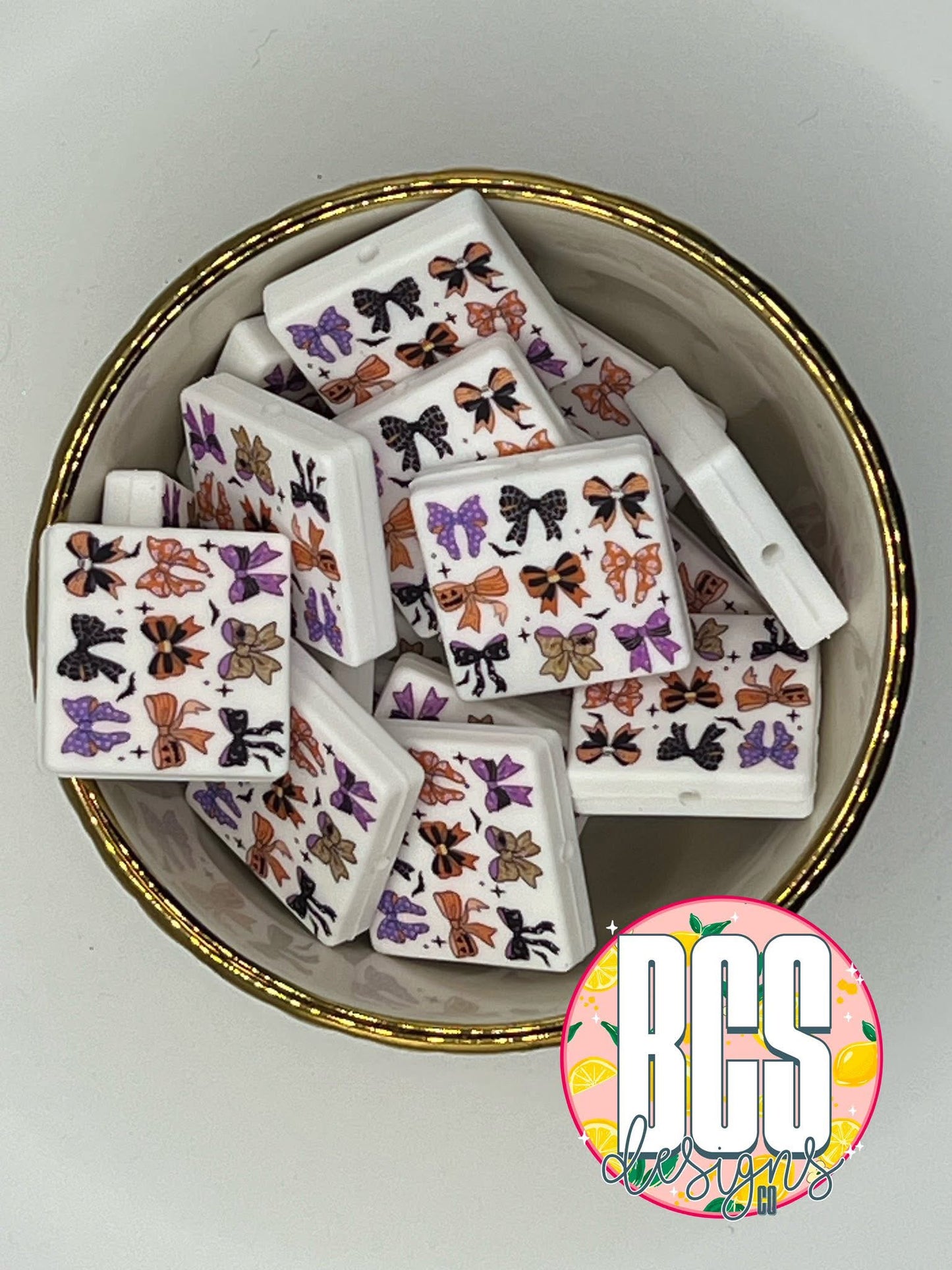 Hallowen Bows Focal Bead