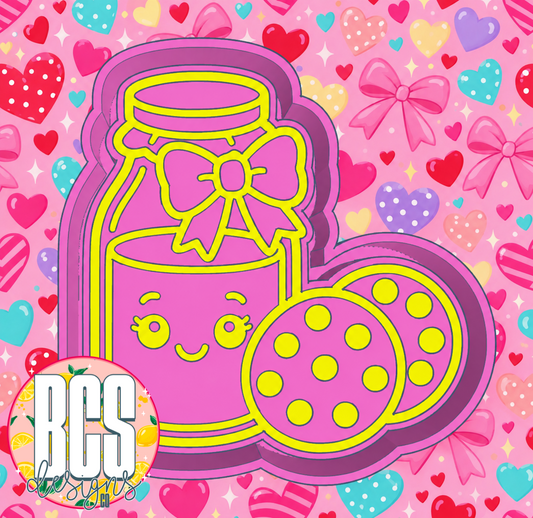 Milk & Cookies w/ bow Freshie Mold - BCS EXCLUSIVE 125