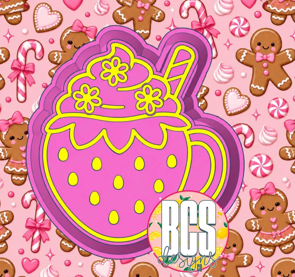 Strawberry Mug Freshie Mold