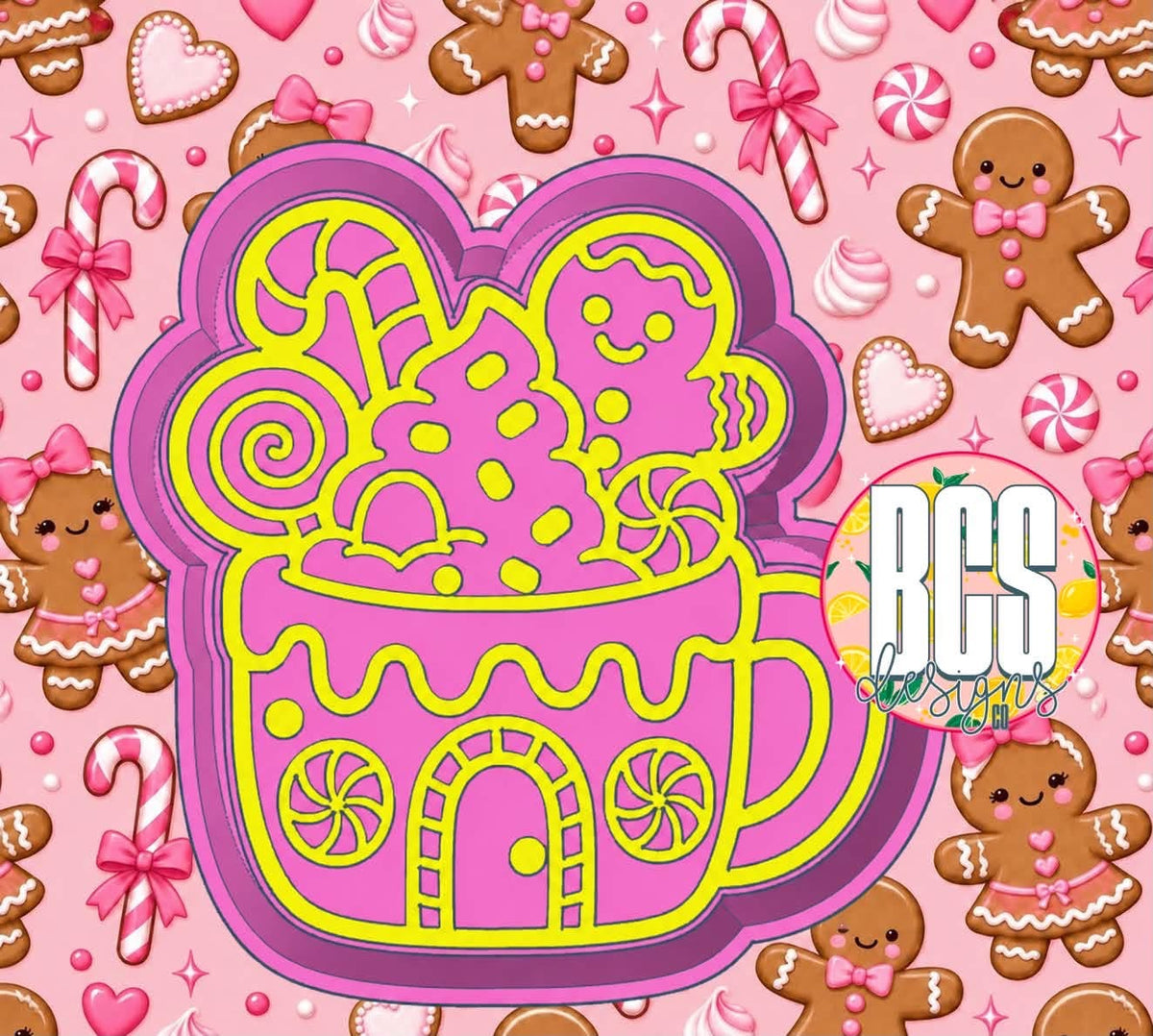 Gingerbread Mug Freshie Mold