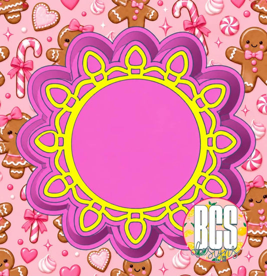 Lights Circle Full Size Freshie Mold (Fits 3in Card Stock)