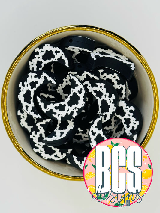 Cow Print Moon Focal