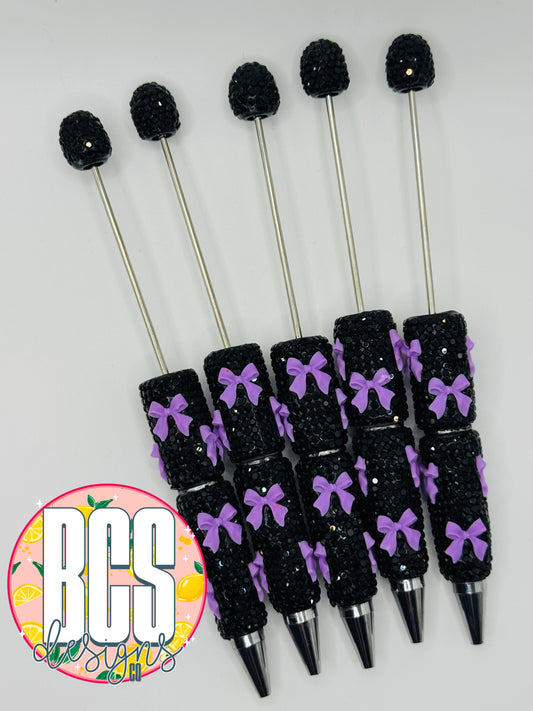 3D Black/Li-Lick Boujee Bow Pen Bases