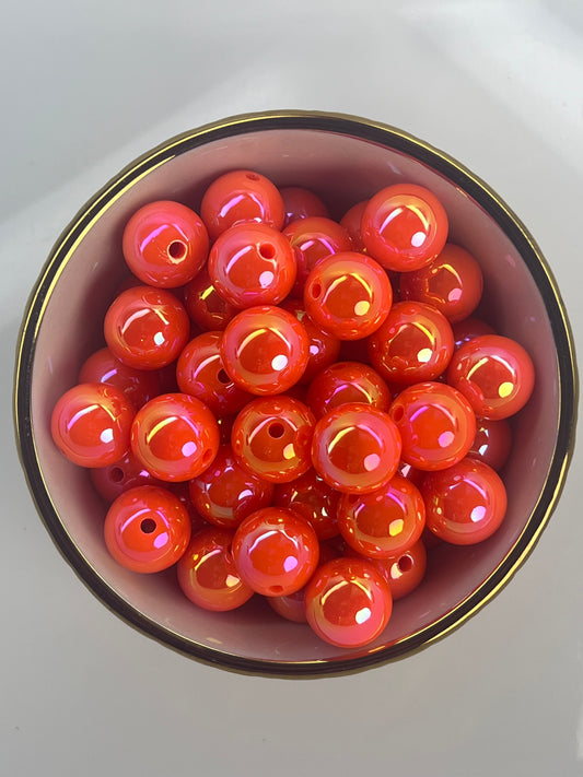 Orange AB 16mm Acrylic Bead (Sold Individually)