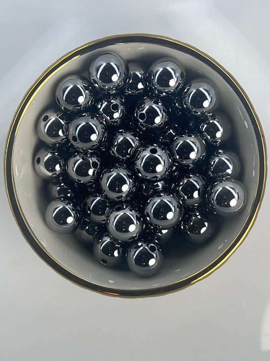 Char-Cole Metallic 16mm Acrylic Bead (Sold Individually)