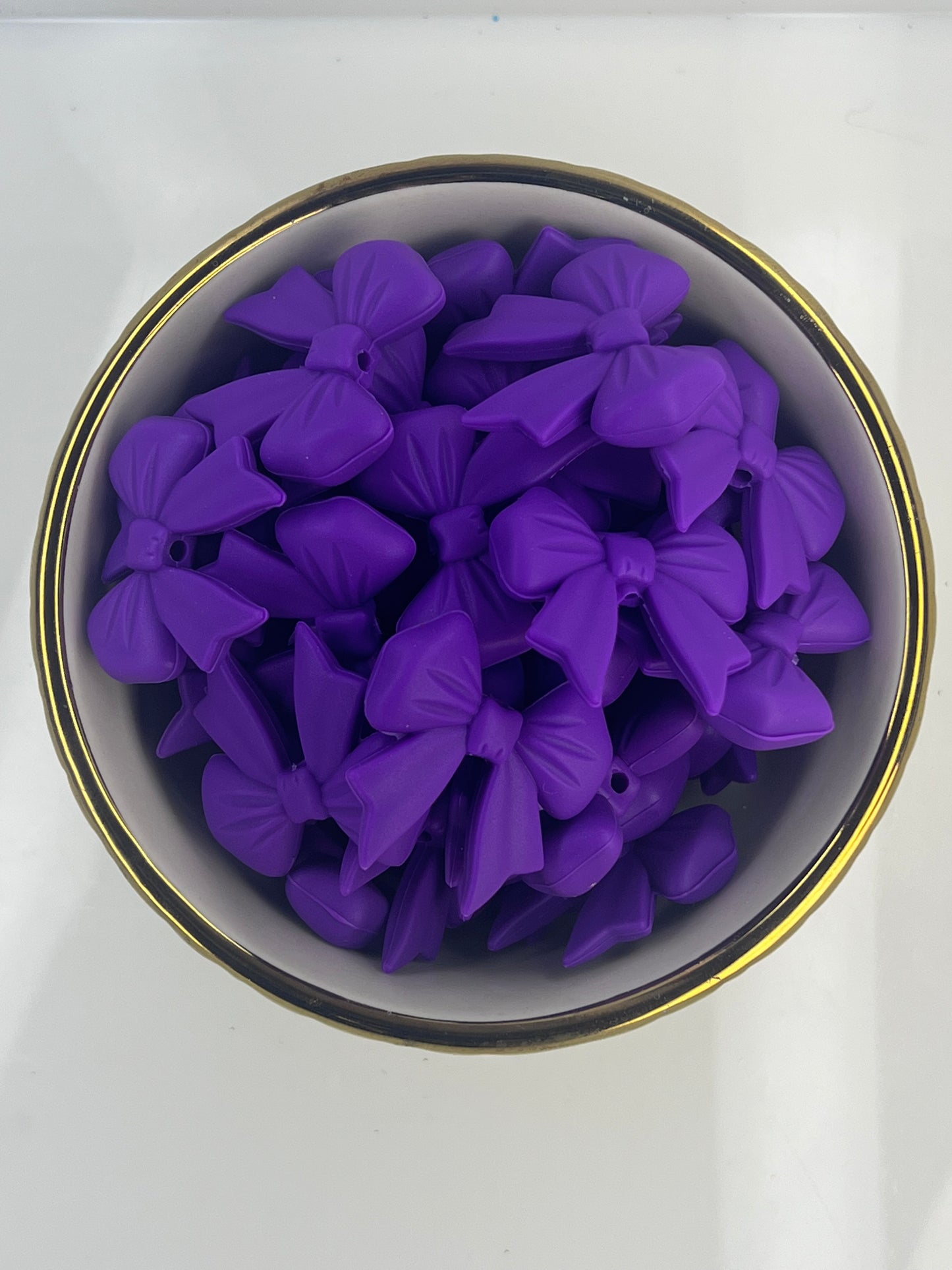 Purple Passion Coquette Bow Focal Bead BCS EXCLUSIVE