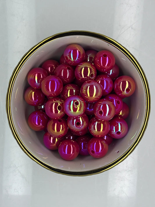 Red AB 16mm Acrylic Bead (Sold Individually)