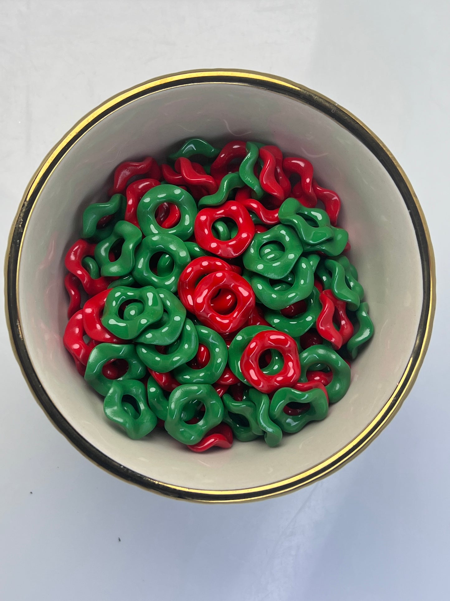 Christmas 15mm Wavy Spacers (10 Pack)