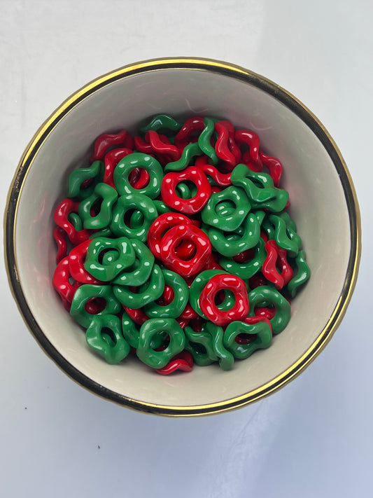 Christmas 15mm Wavy Spacers (10 Pack)