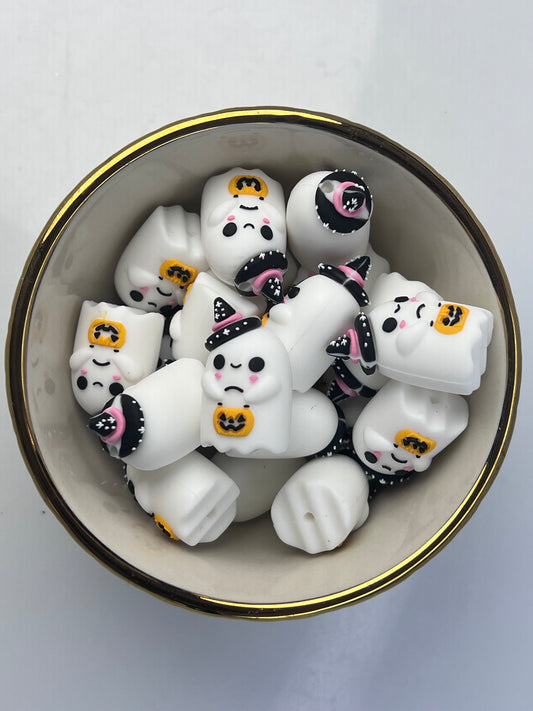 3D Witchy Ghost Focal Bead