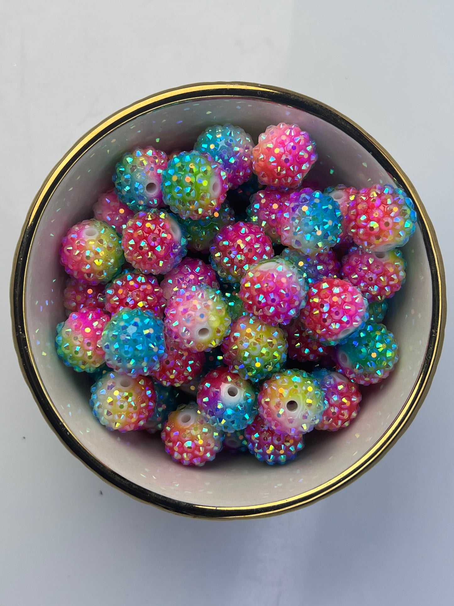 Rainbow AB Rhinestone Beads 16mm (Sold Individually)