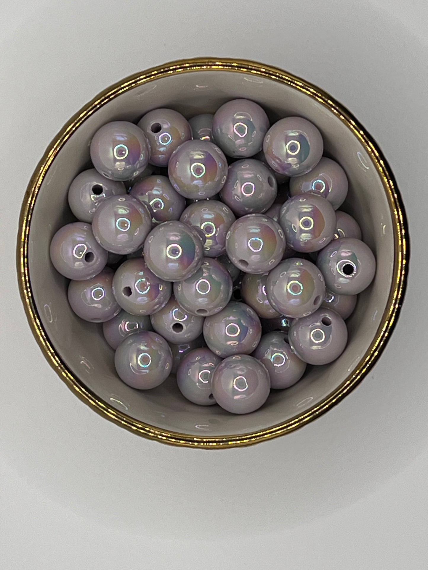 Gray AB 16mm Acrylic Bead (Sold Individually)