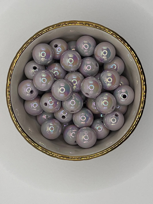 Gray AB 16mm Acrylic Bead (Sold Individually)