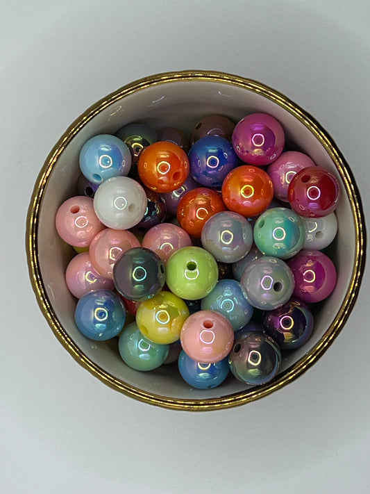 AB 16mm Acrylic Bead MIX (10 pack)