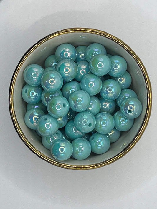 Cloudy Skies AB 16mm Acrylic Bead (Sold Individually)