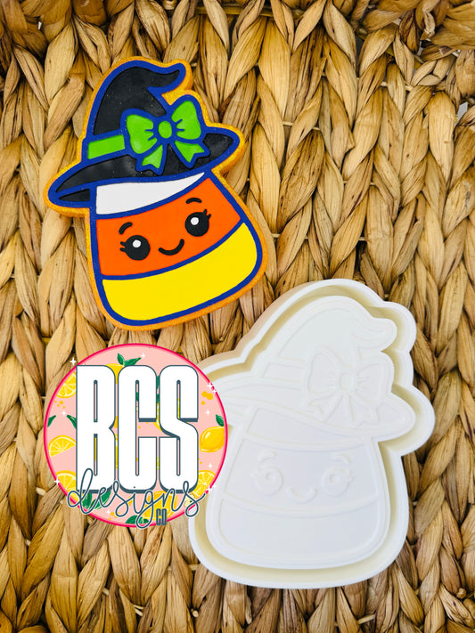Cutie Corn with Witch Hat Freshie Mold - BCS EXCLUSIVE