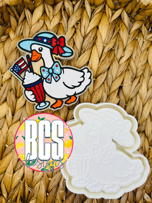 Patriotic Eleanor the Goose Freshie Mold - BCS EXCLUSIVE