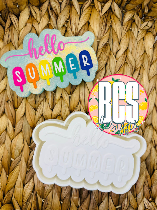 Hello Summer Freshie Mold