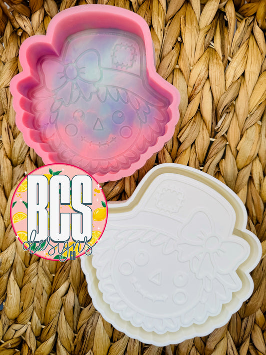 Annette the Scarecrow with Bow Hat Freshie Mold - BCS EXCLUSIVE