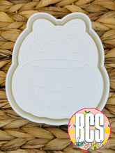 Pumpkin Bucket with Bow Freshie Mold - BCS EXCLUSIVE