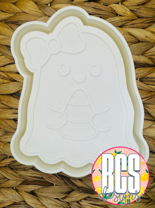 Gail the Ghost W/Candy Corn Freshie Mold - BCS EXCLUSIVE
