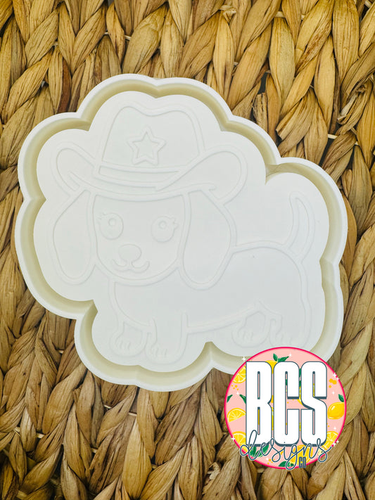 Winnie the Weenie (Cowboy Hat)  Freshie Mold - BCS EXCLUSIVE