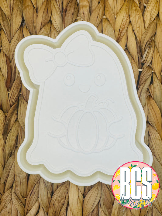 Gail the Ghost W/Pumpkin Freshie Mold - BCS EXCLUSIVE