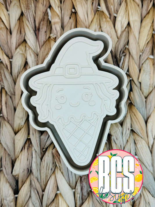 Witch Ice Cream Cone Freshie Mold - BCS EXCLUSIVE
